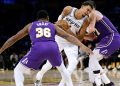 Victor Wembanyama limitado por los dobles equipos de los Lakers en la derrota de los Spurs