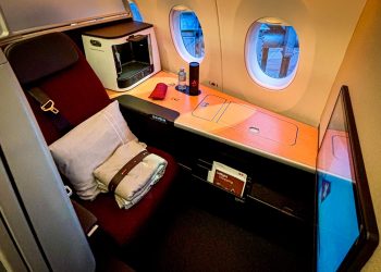 Suiza presenta el Airbus A350, una cabina elegante en la primera ruta a EE. UU.