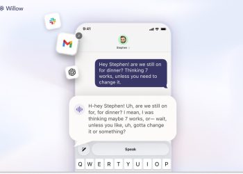 El teclado de voz de Willow te permite escribir en todas tus aplicaciones de iOS y, de hecho, editar lo que dijiste.