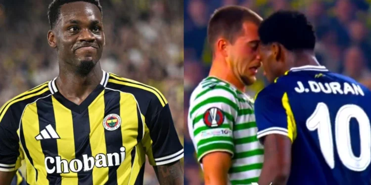 insólita expulsión en la Europa League por lanzarle un cabezazo a un rival (vídeo)