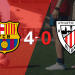 El Barcelona derrotó 4-0 sin complicaciones al Athletic de Bilbao con doblete de Ferran Torres