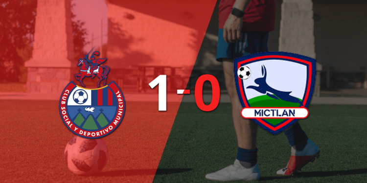 Mictlán no pudo con Municipal y cayó 1-0
