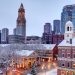 Las 10 mejores actividades invernales de Boston, desde curling hasta happy hour en iglús en la azotea