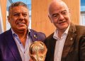 Las felicitaciones de Gianni Infantino al Chiqui Tapia por su ratificación como miembro del Consejo de la FIFA :: Olé