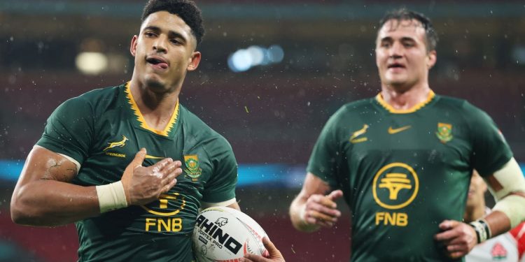 Sudáfrica v Japón en vivo: puntuación y actualizaciones mientras Sacha Feinberg-Mngomezulu inspira a los brillantes Springboks a una gran victoria en Wembley
