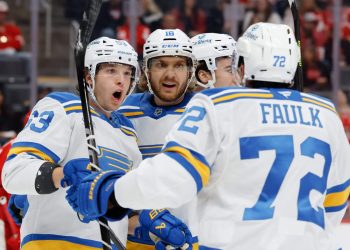 Se espera que Jake Neighbors regrese al viaje por carretera de Blues, ansioso por ayudar a «poner en marcha un buen mojo»