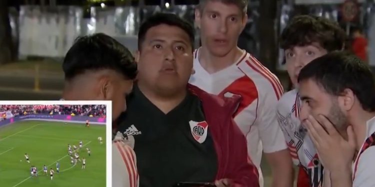 Se retiraron antes de la cancha, celebraron un gol que no fue y estallaron contra los futbolistas de River :: Olé