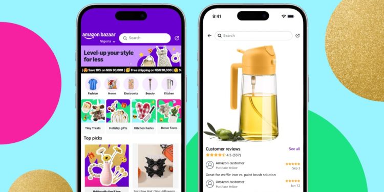 Amazon lanza una aplicación de compras independiente de bajo precio, Amazon Bazaar, en más de una docena de mercados