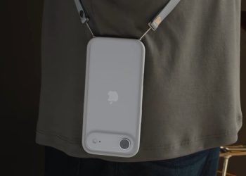 Probé la correa cruzada de Apple. Es conveniente, pero el teléfono parece tonto cuando se quita la correa.