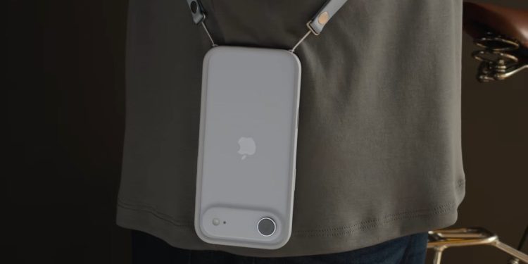 Probé la correa cruzada de Apple. Es conveniente, pero el teléfono parece tonto cuando se quita la correa.