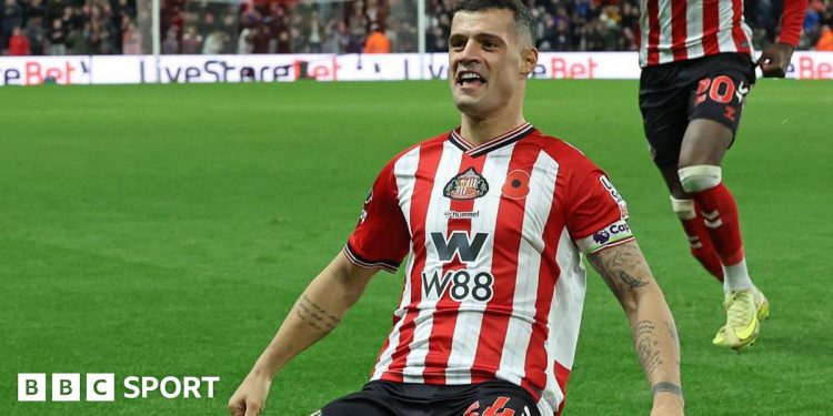 Granit Xhaka: cómo el centrocampista ha llevado al Sunderland al top cuatro