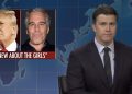 La actualización del fin de semana de 'SNL' critica a Trump por los correos electrónicos de Epstein