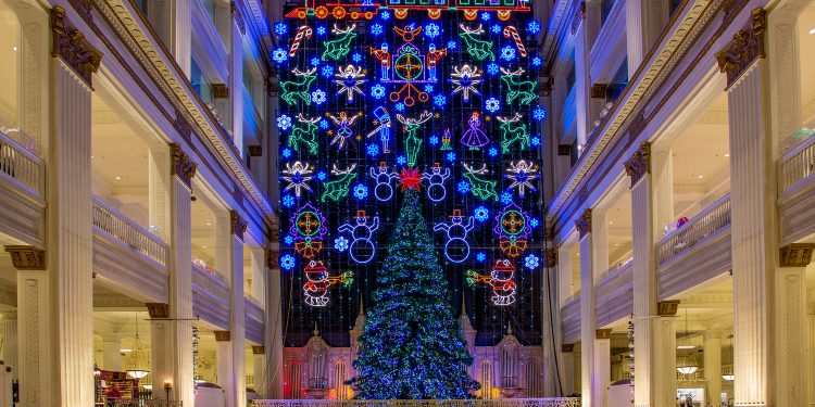 Wanamaker Light Show 2025 en Filadelfia: qué esperar