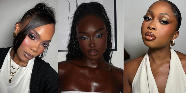 20 Maquillajes brillosos y divertidos de Año Nuevo que destacan tu piel morena