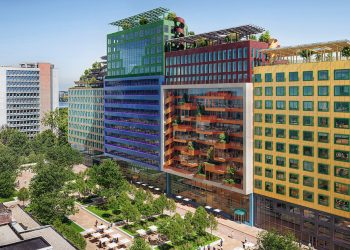 MVRDV construirá un vibrante distrito de oficinas en Rotterdam con fachadas inspiradas en Donald Judd