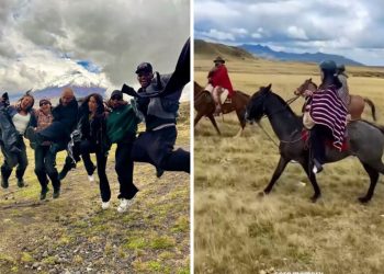 Bailarines de Shakira visitaron el Parque Nacional Cotopaxi antes de los conciertos