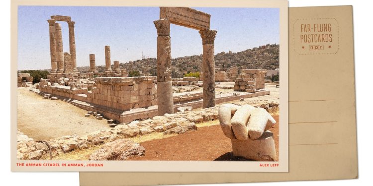 La mano de Hércules en la ciudadela de Ammán en Jordania: NPR