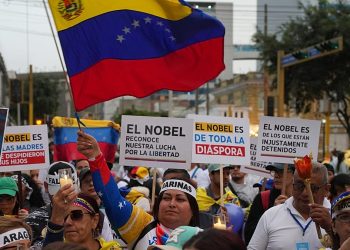 Video. Partidarios de María Corina Machado marchan por América Latina antes de la ceremonia del Nobel