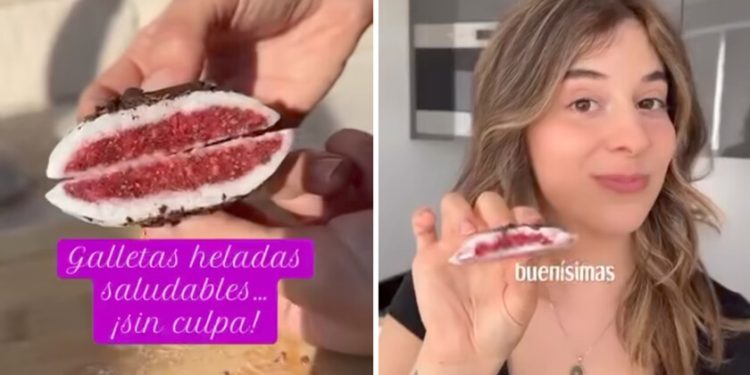 Estas galletas heladas son todo lo que necesitas para calmar la tentación sin culpa, en un día de calor.