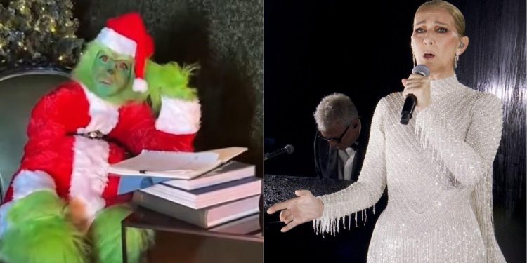 Céline Dion busca el Grinch en una parodia de Noël