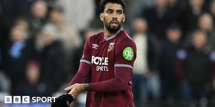 Lucas Paquetá: el centrocampista del West Ham sigue afectado por la investigación por arreglo de puntos, dice el técnico Nuno Espirito Santo