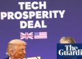 Estados Unidos congela el 'acuerdo de prosperidad' tecnológico de £ 31 mil millones con Gran Bretaña | Política comercial