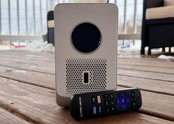 Reemplacé el televisor de mi habitación con este proyector Roku de $180 y no puedo regresar