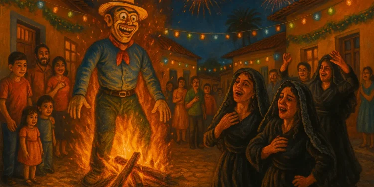 La curiosa tradición latinoamericana de quemar el 'Año Viejo'