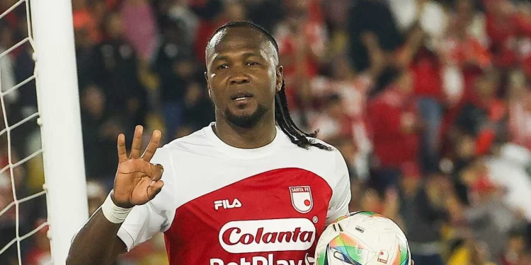 Hugo Rodallega, el mejor futbolista de la Liga local en 2025 para EL TIEMPO