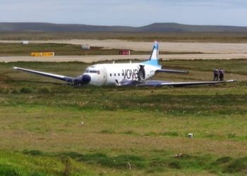 Un avión de la empresa de Nicky Caputo se despistó en Río Grande