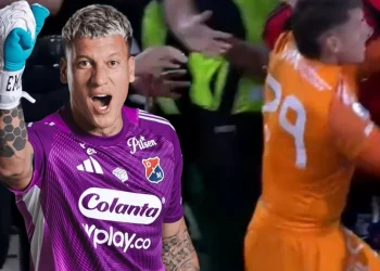 Washington Aguerre agredió a Mateus Uribe camino al túnel, video