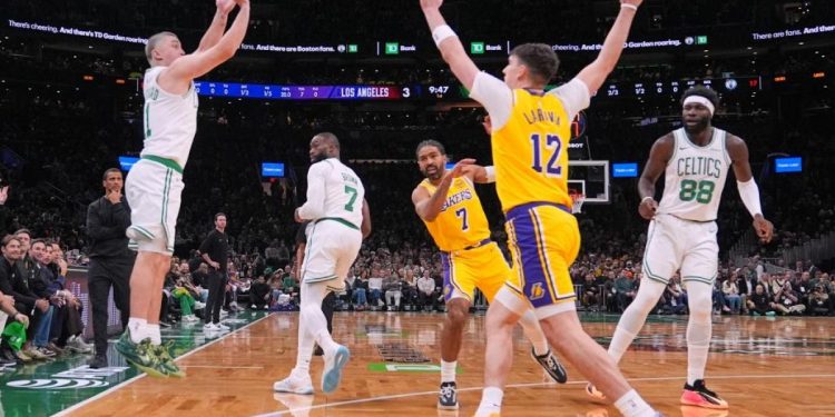 Los Celtics estériles a unos Lakers sin Lebron ni Doncic