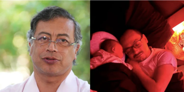 Gustavo Petro muestra a su pequeña nieta recién nacida que vive en Canadá y dice que 'tuvo que exiliarse'
