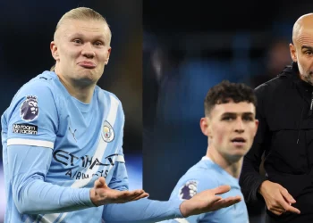 Erling Haaland responde con curiosa foto a la amenaza de Pep Guardiola de sentar a quien vuelva pasado de peso al Manchester City tras la Navidad