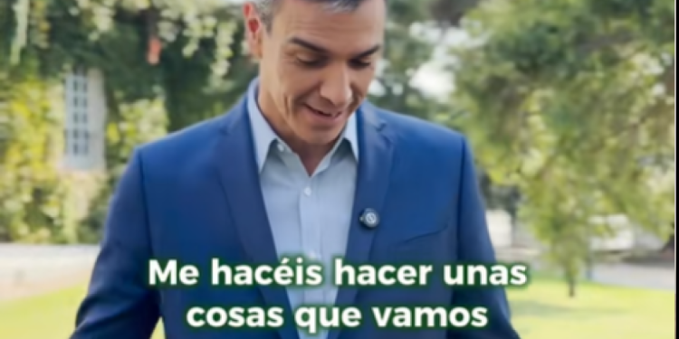 el presidente comparte sus tomas falsas de TikTok