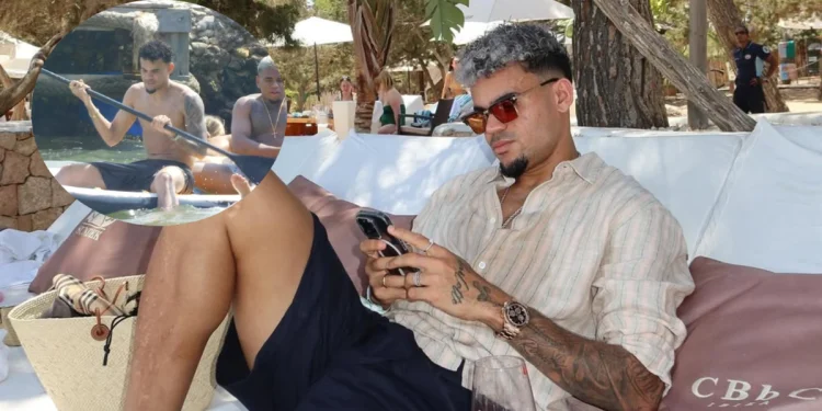 Luis Díaz, la sensación Cartagena: la estrella del Bayern Múnich se gozó las playas de la ciudad y así las disfrutó con su familia