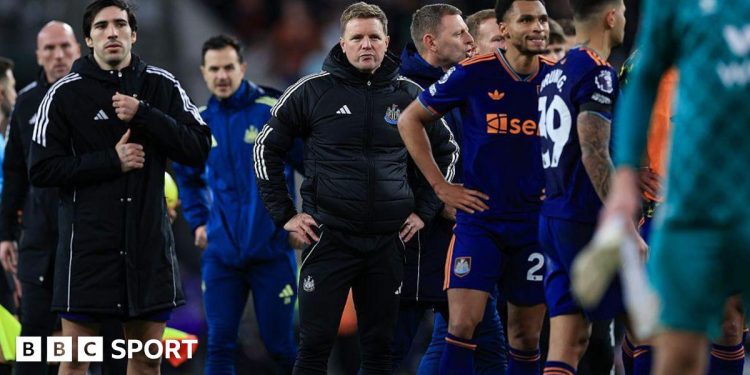 Sunderland-Newcastle: Eddie Howe se arrepiente porque Guimaraes está 'avergonzado'