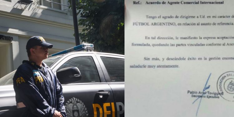 encontraron el contrato con la empresa vinculada a Faroni, que se quedaba con un 30% de comisión