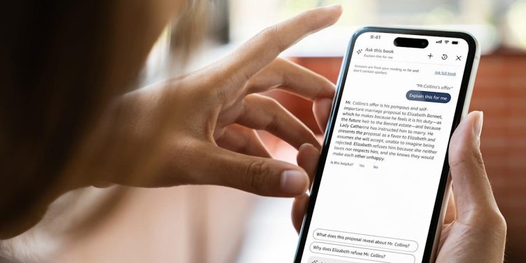 El asistente de inteligencia artificial incluido en el libro de Kindle puede responder todas sus preguntas sin spoilers