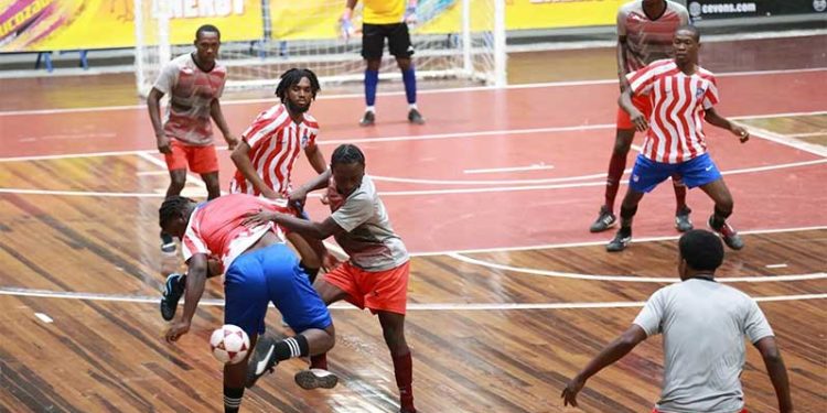 Campeonato de fútbol sala One Guyana/K&S President… Los campeones defensores Sparta Boss comienzan la defensa del título cuando los dieciseisavos de final comienzan esta noche