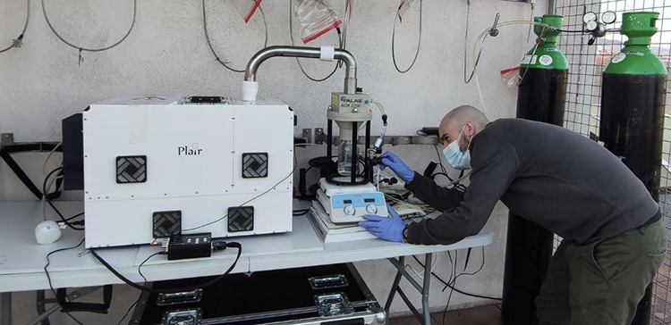 Nuevo método para identificar bacterias en el aire en tiempo real.