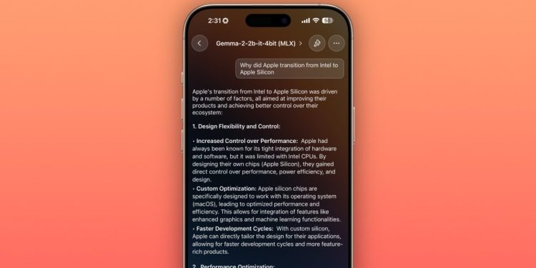 Aplicación independiente destacada: 'AnywAIr' te permite jugar con modelos de IA locales en tu iPhone