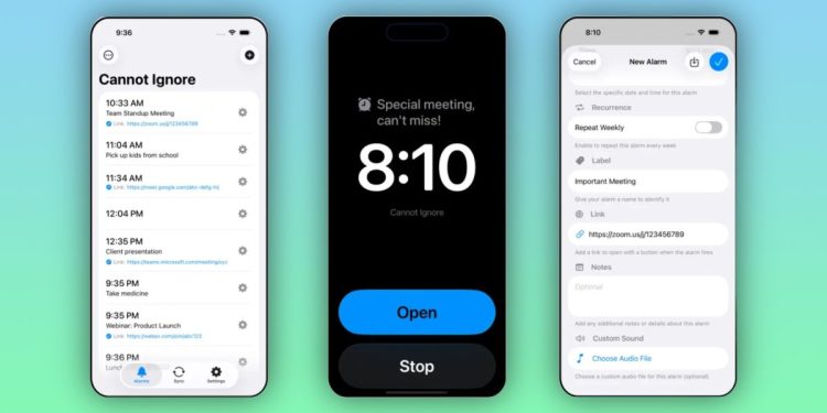 Aplicación independiente destacada: 'Cannot Ignore' trae alarmas de pantalla completa a tu calendario y más