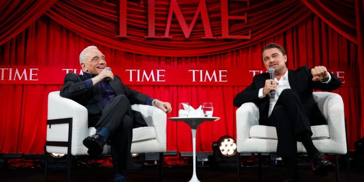 Leonardo DiCaprio habla sobre cine con Martin Scorsese
