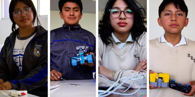 La generación que arma robots en escuelas públicas de nueve provincias de Ecuador.
