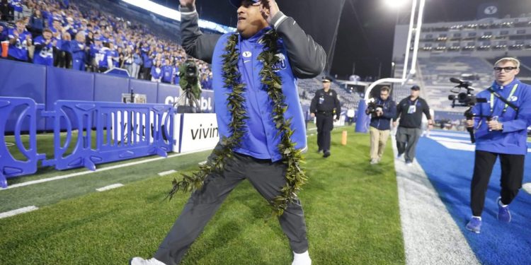 Kalani Sitake elude las preguntas de Penn State mientras los 12 grandes argumentan el caso de los playoffs de BYU