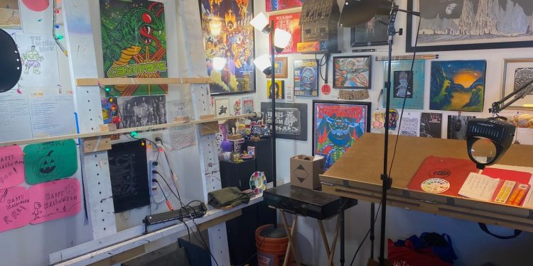 Una vista desde el caballete