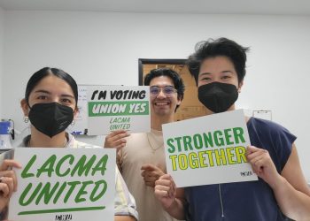 Los trabajadores de LACMA votan abrumadoramente a favor de sindicalizarse
