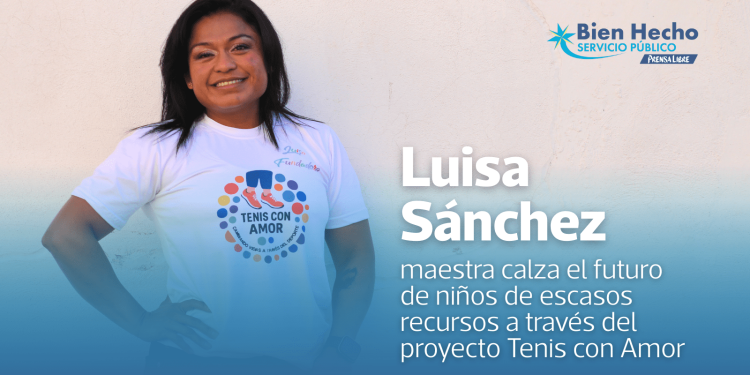 Tenis con Amor, la iniciativa de Luisa Sánchez que entregó cientos de zapatos a estudiantes de escasos recursos