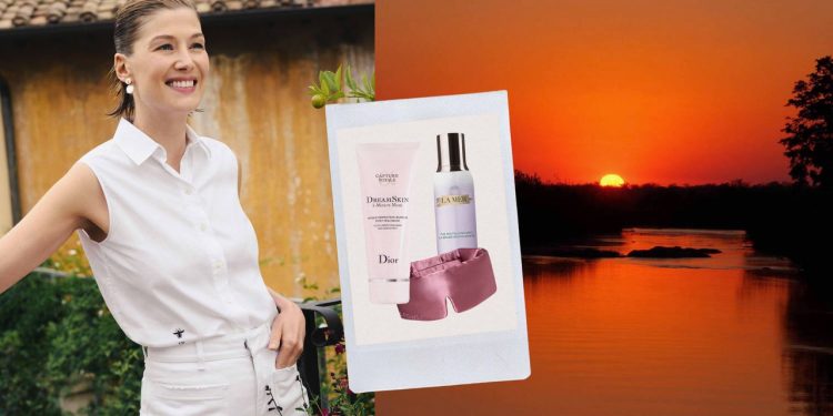 Rosamund Pike se preocupa mucho por sus elementos esenciales de viaje imprescindibles